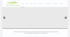 Desktop Screenshot of johncolesnursery.com.au